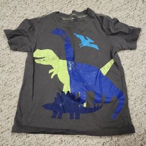 Kids Dinosaur Graphic T-Shirt - Gray